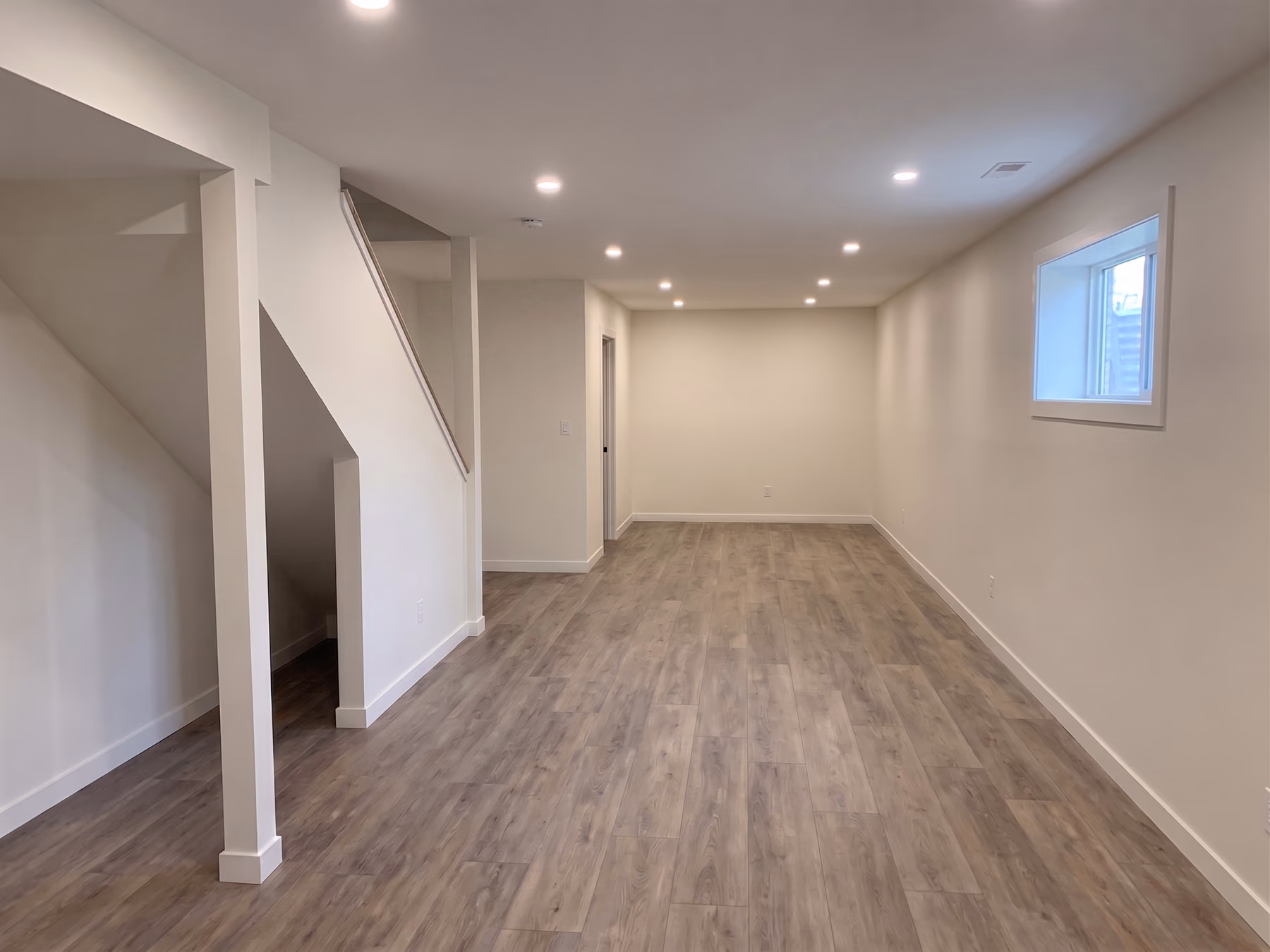 Basement Living Area Transformation