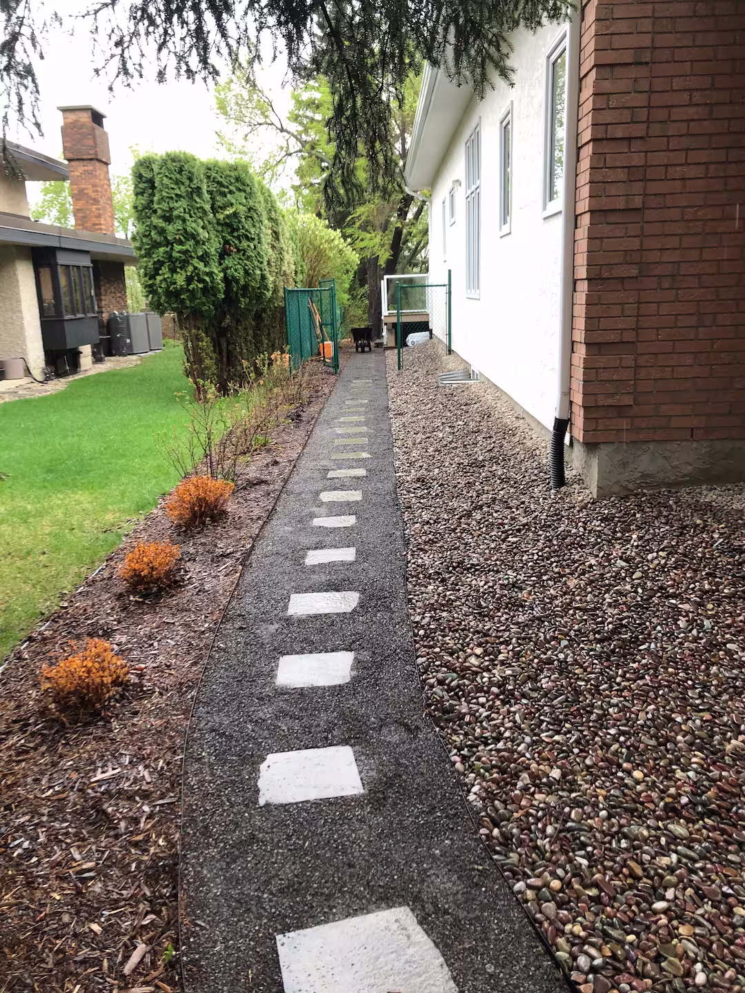 Hardscape pathway in Edmonton, AB