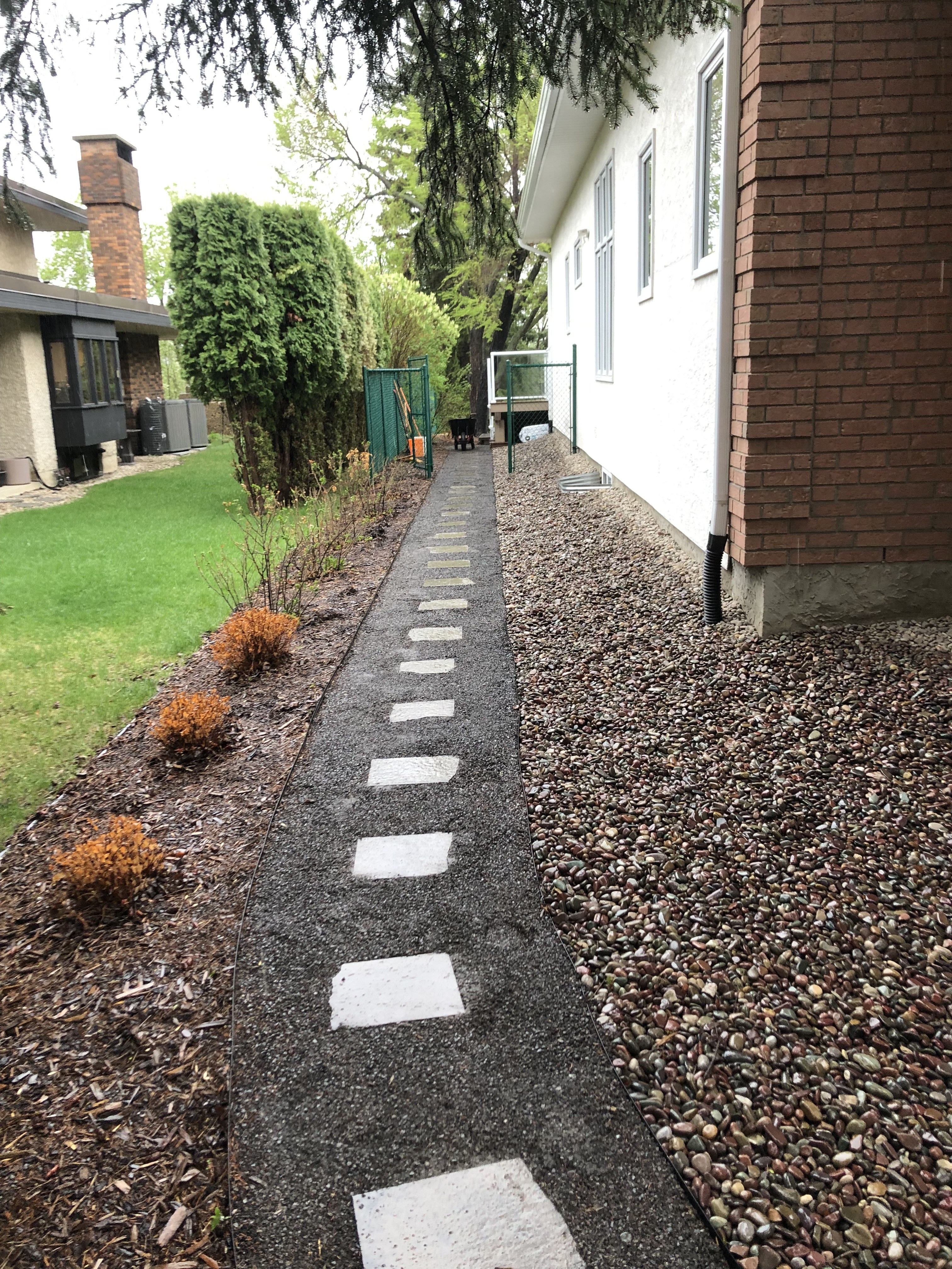 Hardscape pathway in Edmonton, AB
