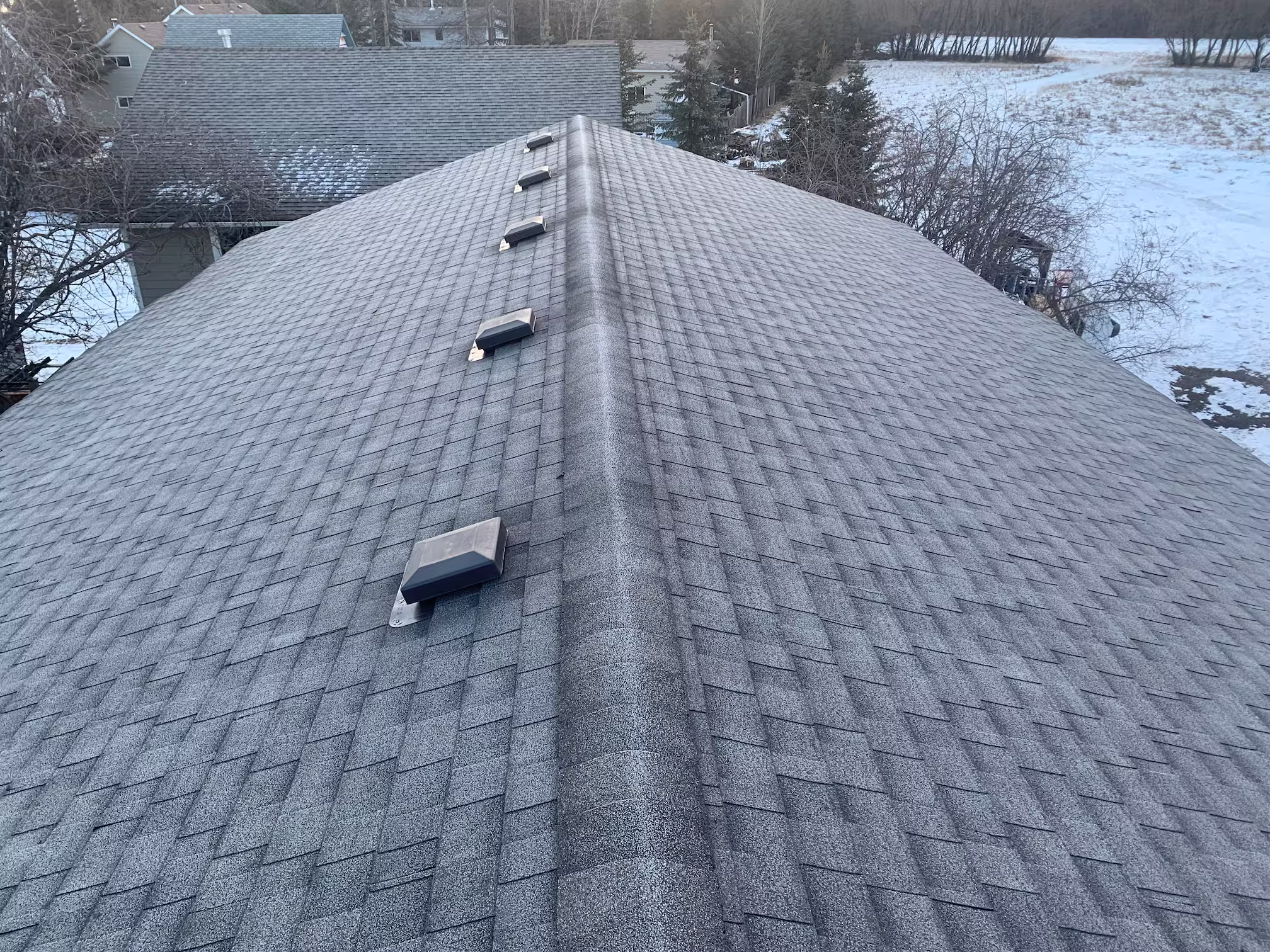 Completed Roofing project by Hive Contracting in Edmonton Alberta